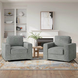Modern Linen 360-Degree Swivel Armchair - Sleep Galleria