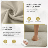 Modern Linen 360-Degree Swivel Armchair - Sleep Galleria