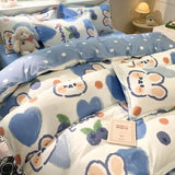 Cute Cartoon Bedding Set with Duvet Cover and Pillowcases - Sleep Galleria