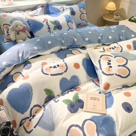 Cute Cartoon Bedding Set with Duvet Cover and Pillowcases - Sleep Galleria