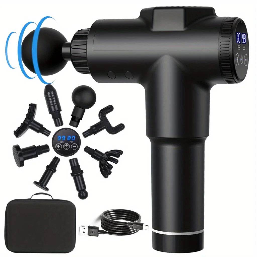 Deep Muscle Percussion Massage Gun with 99 Speeds and Carry Case - Sleep Galleria