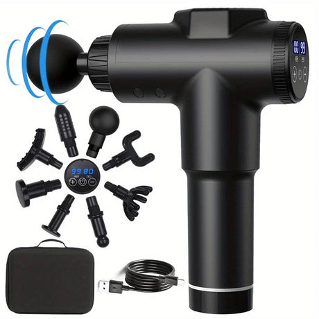 Deep Muscle Percussion Massage Gun with 99 Speeds and Carry Case - Sleep Galleria