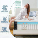 Hybrid Memory Foam Mattress with Pocket Springs – 10/12 Inch Thickness - Nocturne - Sleep Galleria