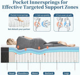 Hybrid Memory Foam Mattress with Pocket Springs – 10/12 Inch Thickness - Nocturne - Sleep Galleria