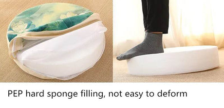 Meditation Cushion Backrest Pillow with Hard Texture and Removable Cover - Sleep Galleria