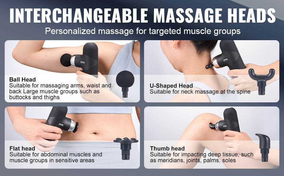 Vevor Portable Deep Tissue Massage Gun - Sleep Galleria