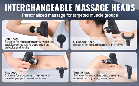 Vevor Portable Deep Tissue Massage Gun - Sleep Galleria