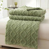 Lightweight Portable Coral Fleece Woven Blanket - NT LEDIZ - Sleep Galleria