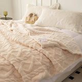 Lightweight Portable Coral Fleece Woven Blanket - NT LEDIZ - Sleep Galleria
