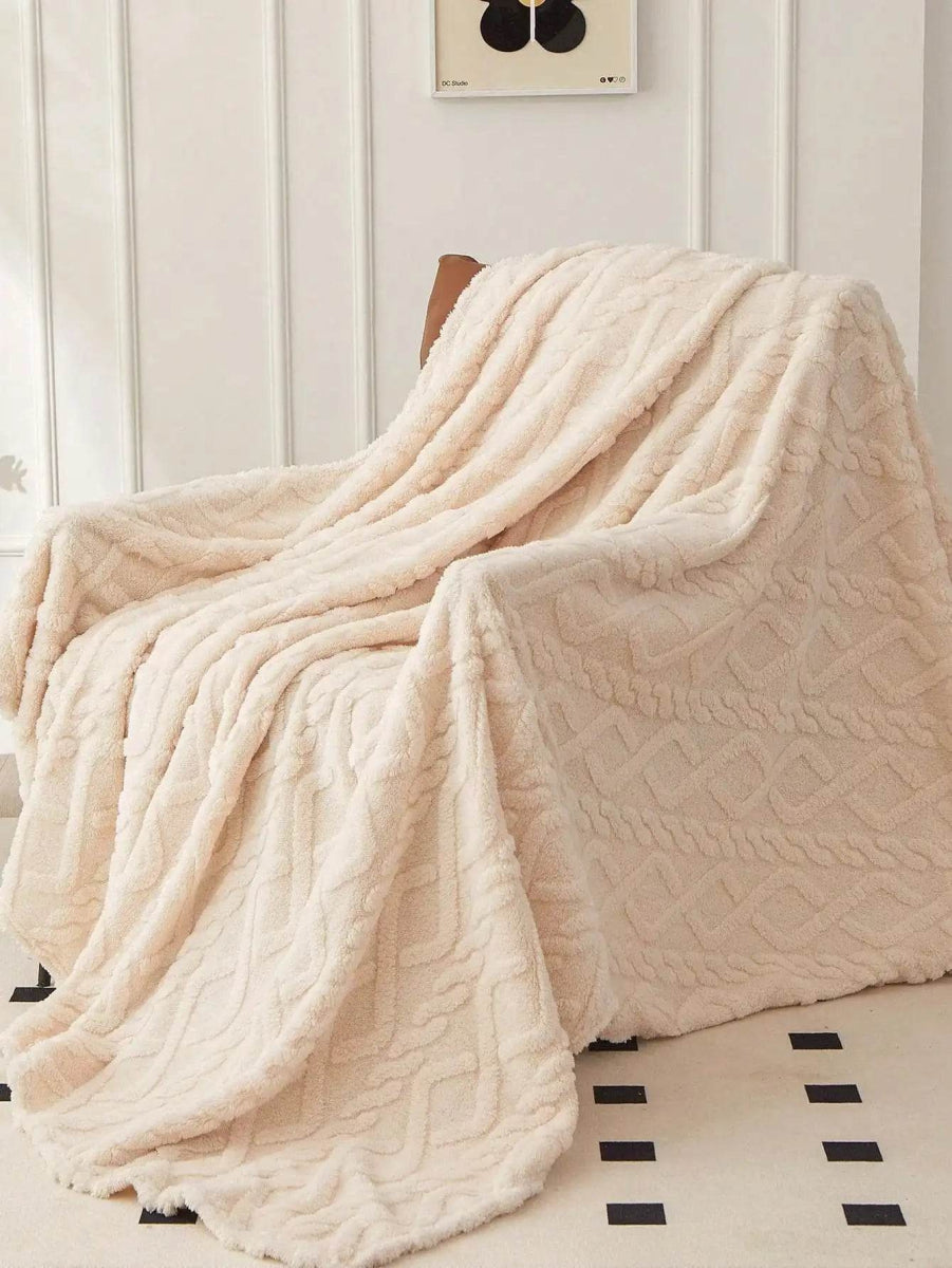 Lightweight Portable Coral Fleece Woven Blanket - NT LEDIZ - Sleep Galleria