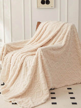 Lightweight Portable Coral Fleece Woven Blanket - NT LEDIZ - Sleep Galleria