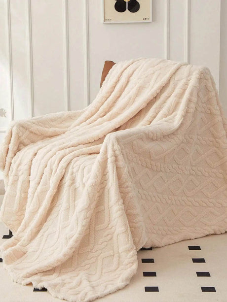 Lightweight Portable Coral Fleece Woven Blanket - NT LEDIZ - Sleep Galleria