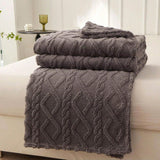 Lightweight Portable Coral Fleece Woven Blanket - NT LEDIZ - Sleep Galleria