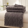 Lightweight Portable Coral Fleece Woven Blanket - NT LEDIZ - Sleep Galleria