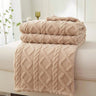 Lightweight Portable Coral Fleece Woven Blanket - NT LEDIZ - Sleep Galleria
