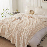 Lightweight Portable Coral Fleece Woven Blanket - NT LEDIZ - Sleep Galleria