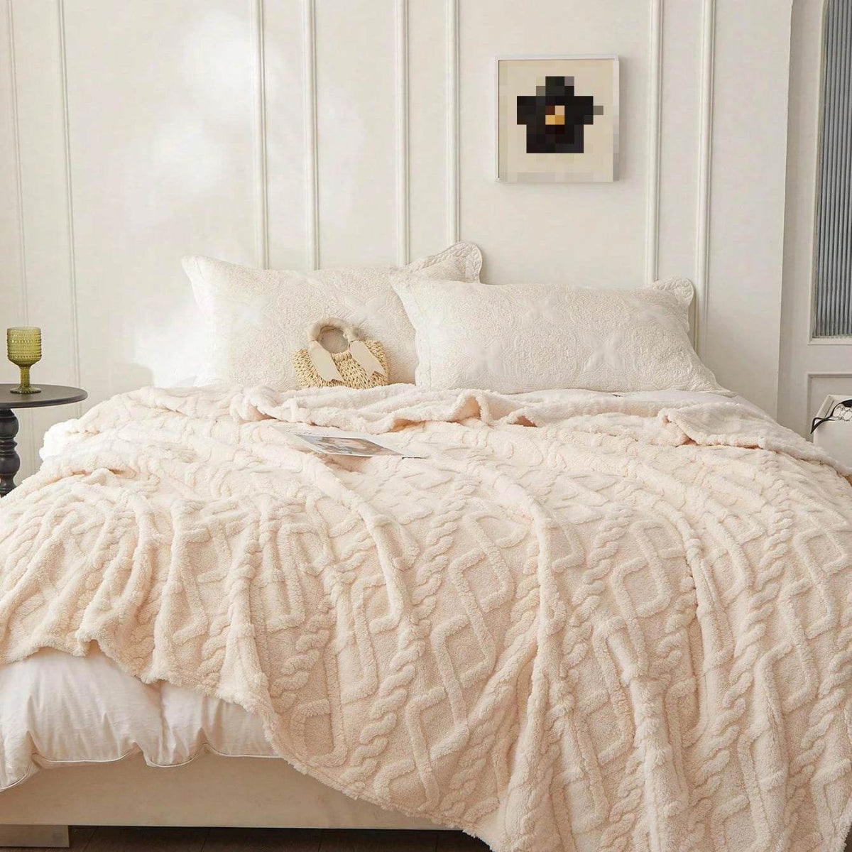 Lightweight Portable Coral Fleece Woven Blanket - NT LEDIZ - Sleep Galleria