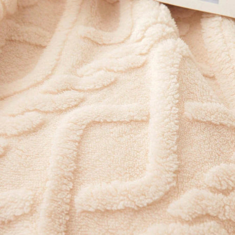 Lightweight Portable Coral Fleece Woven Blanket - NT LEDIZ - Sleep Galleria