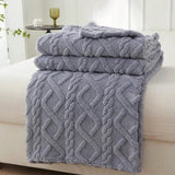 Lightweight Portable Coral Fleece Woven Blanket - NT LEDIZ - Sleep Galleria