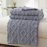 Lightweight Portable Coral Fleece Woven Blanket - NT LEDIZ - Sleep Galleria