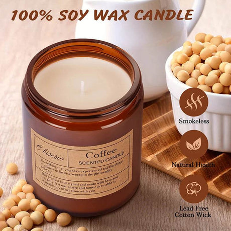 Aromatherapy Soy Wax Scented Candle With Natural Oils - obisesio - Sleep Galleria