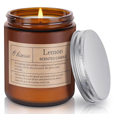 Aromatherapy Soy Wax Scented Candle With Natural Oils - obisesio - Sleep Galleria