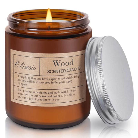 Aromatherapy Soy Wax Scented Candle With Natural Oils - obisesio - Sleep Galleria