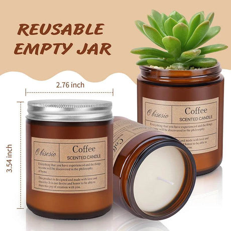 Aromatherapy Soy Wax Scented Candle With Natural Oils - obisesio - Sleep Galleria