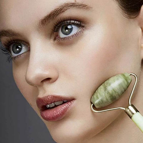 Set of 2 Natural Jade Facial Scraping Massage Tools - OIMG - Sleep Galleria