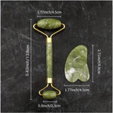 Set of 2 Natural Jade Facial Scraping Massage Tools - OIMG - Sleep Galleria