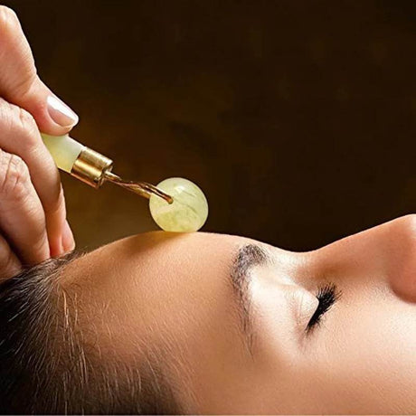 Set of 2 Natural Jade Facial Scraping Massage Tools - OIMG - Sleep Galleria