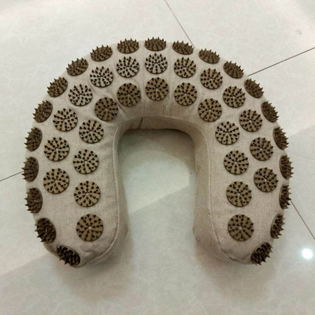 Organic Linen U - Shaped Neck Support Pillow - Olivashow - Sleep Galleria