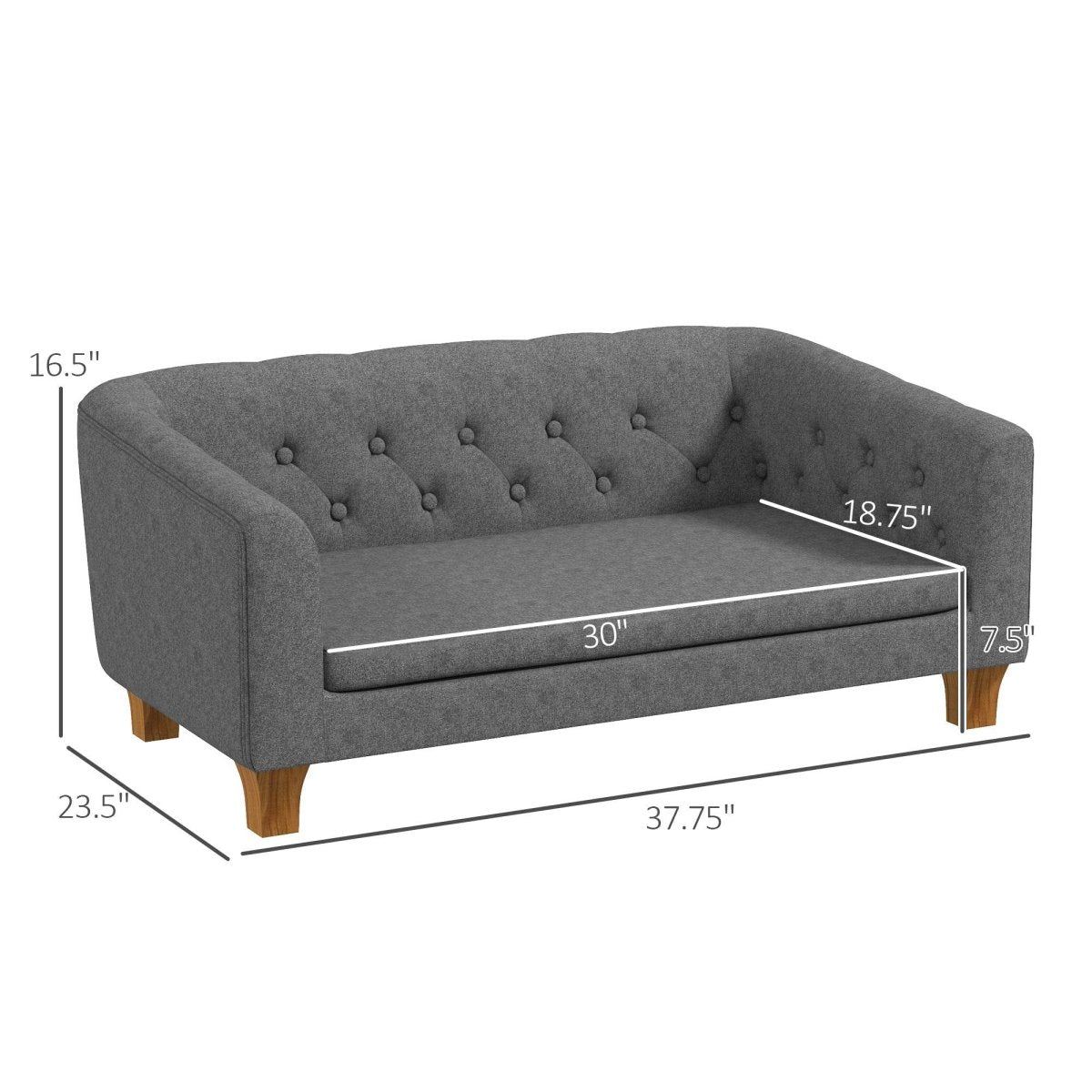 Elevated Pet Sofa Bed With Removable Cushion - Sleep Galleria