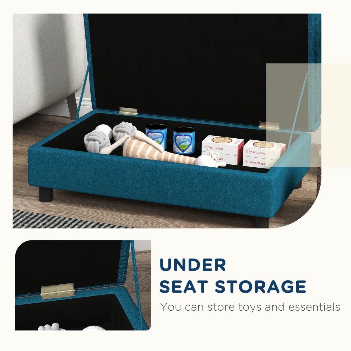 Elevated Pet Sofa Bed With Storage And Tufted Cushion - Sleep Galleria