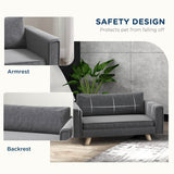 Elevated Pet Sofa With Removable Cushions And Anti-Slip Pads - Sleep Galleria