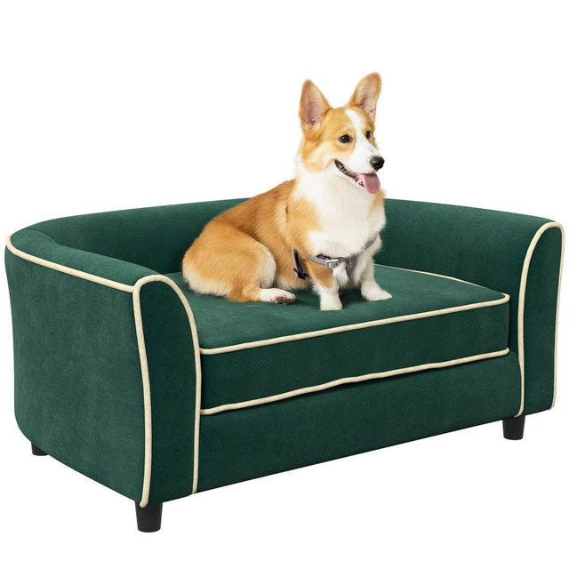 Soft Dutch Velvet Pet Dog Couch With Washable Cover - Sleep Galleria