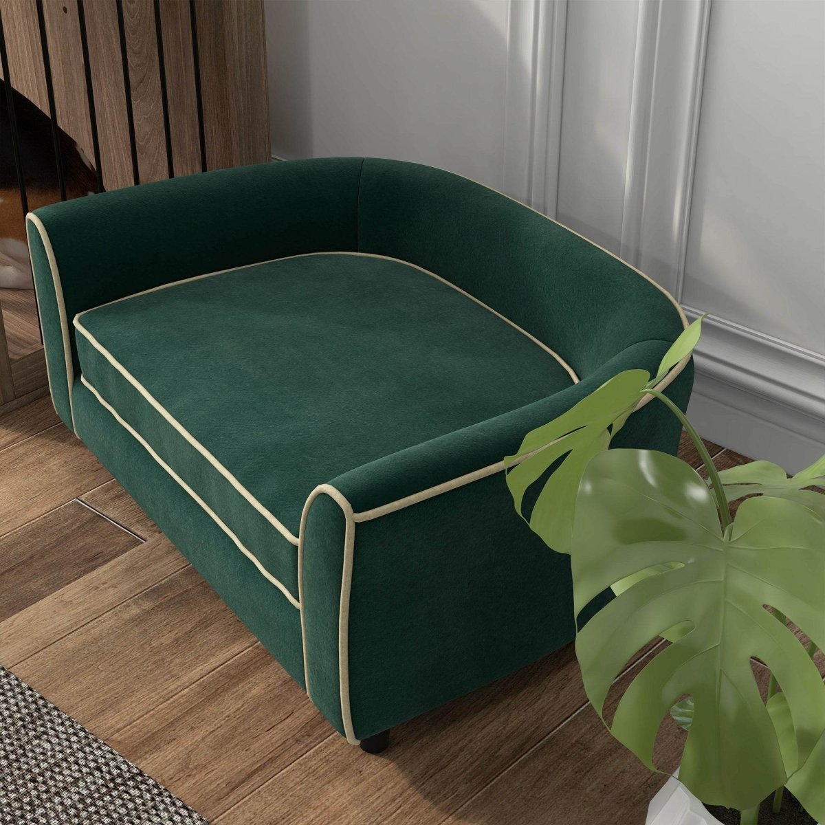 Soft Dutch Velvet Pet Dog Couch With Washable Cover - Sleep Galleria