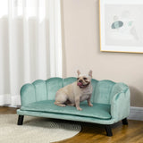 Velvet Foam Cushion Large Dog Couch Bed - PawHut - Sleep Galleria