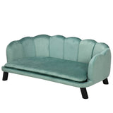 Velvet Foam Cushion Large Dog Couch Bed - PawHut - Sleep Galleria