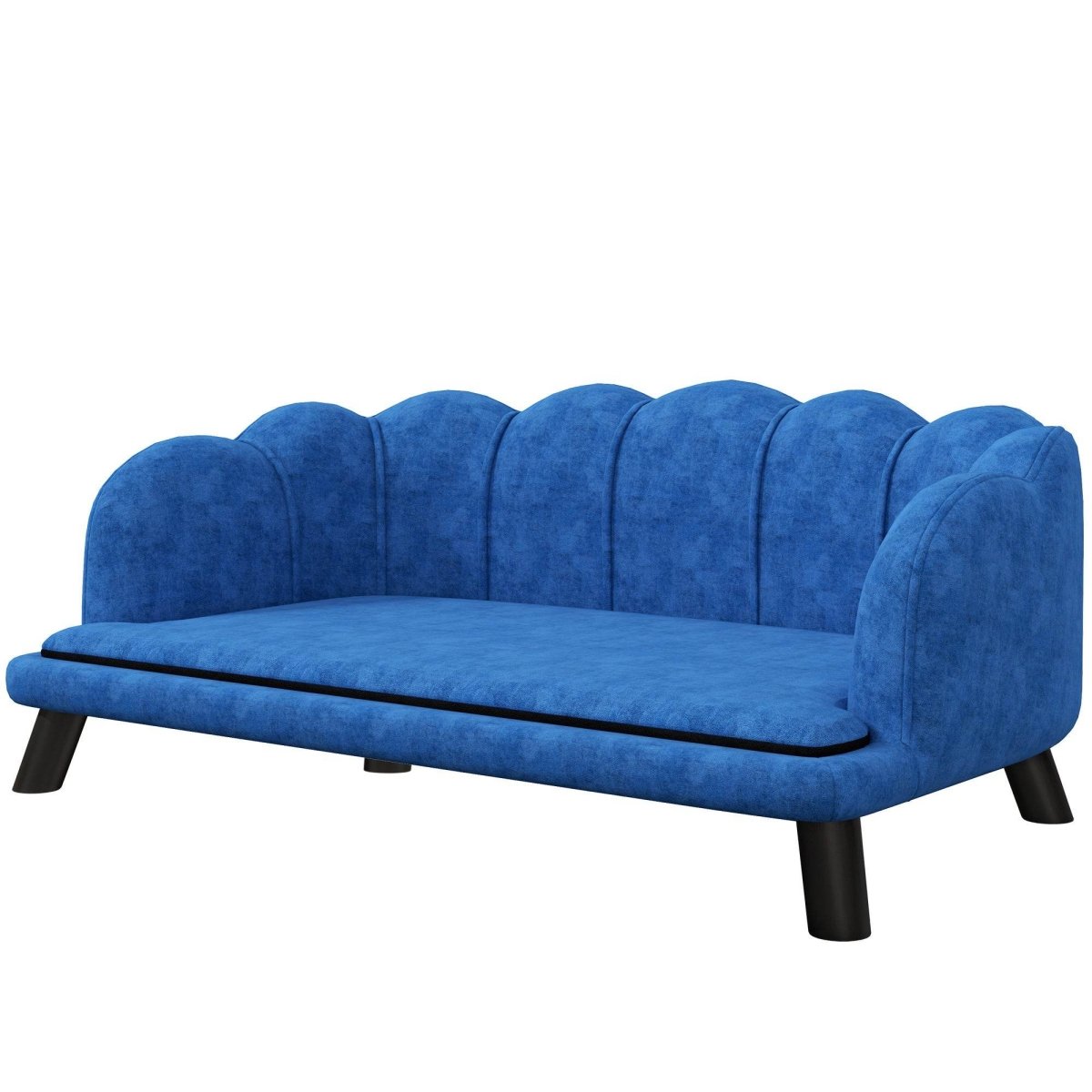Velvet Large Dog Couch With Foam Cushion - Sleep Galleria