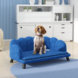 Velvet Large Dog Couch With Foam Cushion - Sleep Galleria