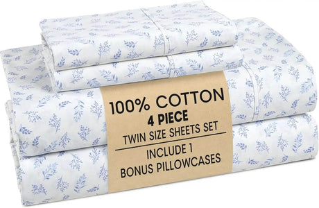 6 - Piece Cotton Percale Sheet Set - Platino - Sleep Galleria