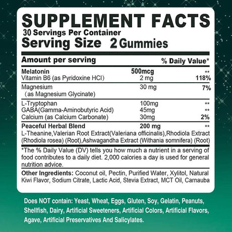 Melatonin Sleep Aid Gummies Promote Rapid Rest and Immunity - Pslalae - Sleep Galleria