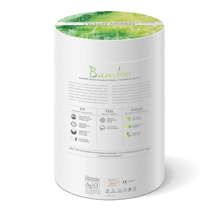 PureCare Bed Sheets Premium Bamboo Sheet Set