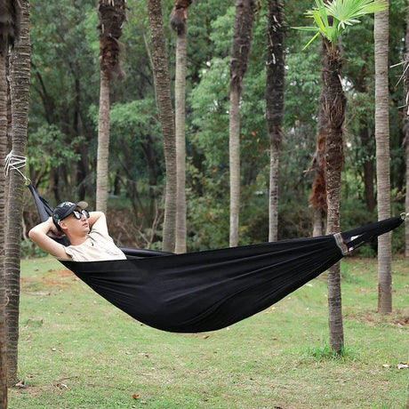 Portable Single - Person Parachute Fabric Hammock - Qiantuzhe - Sleep Galleria