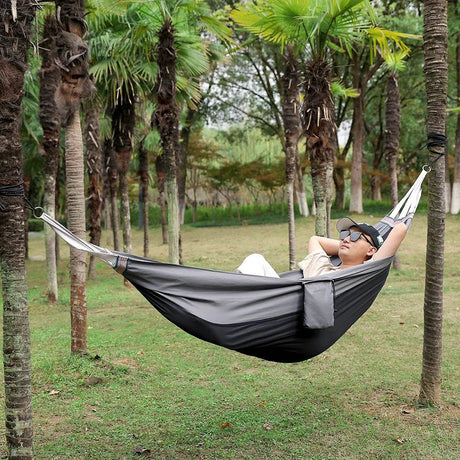 Portable Single - Person Parachute Fabric Hammock - Qiantuzhe - Sleep Galleria