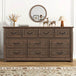 Farmhouse 10-Drawer Engineered Wood Dresser - Sleep Galleria