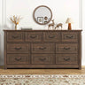 Farmhouse 10-Drawer Engineered Wood Dresser - Sleep Galleria