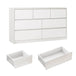 Modern 7 - Drawer High Gloss Wood Dresser Chest - Qiaoshiren - Sleep Galleria