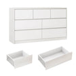 Modern 7-Drawer High Gloss Wood Dresser Chest - Sleep Galleria